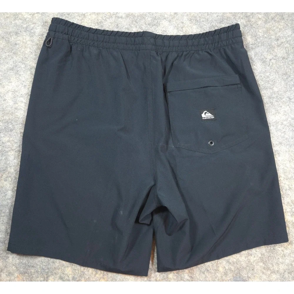 Quiksilver Amphibian Shorts Mens Medium Black Hybrid Boardshorts Swim Trunks